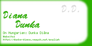 diana dunka business card